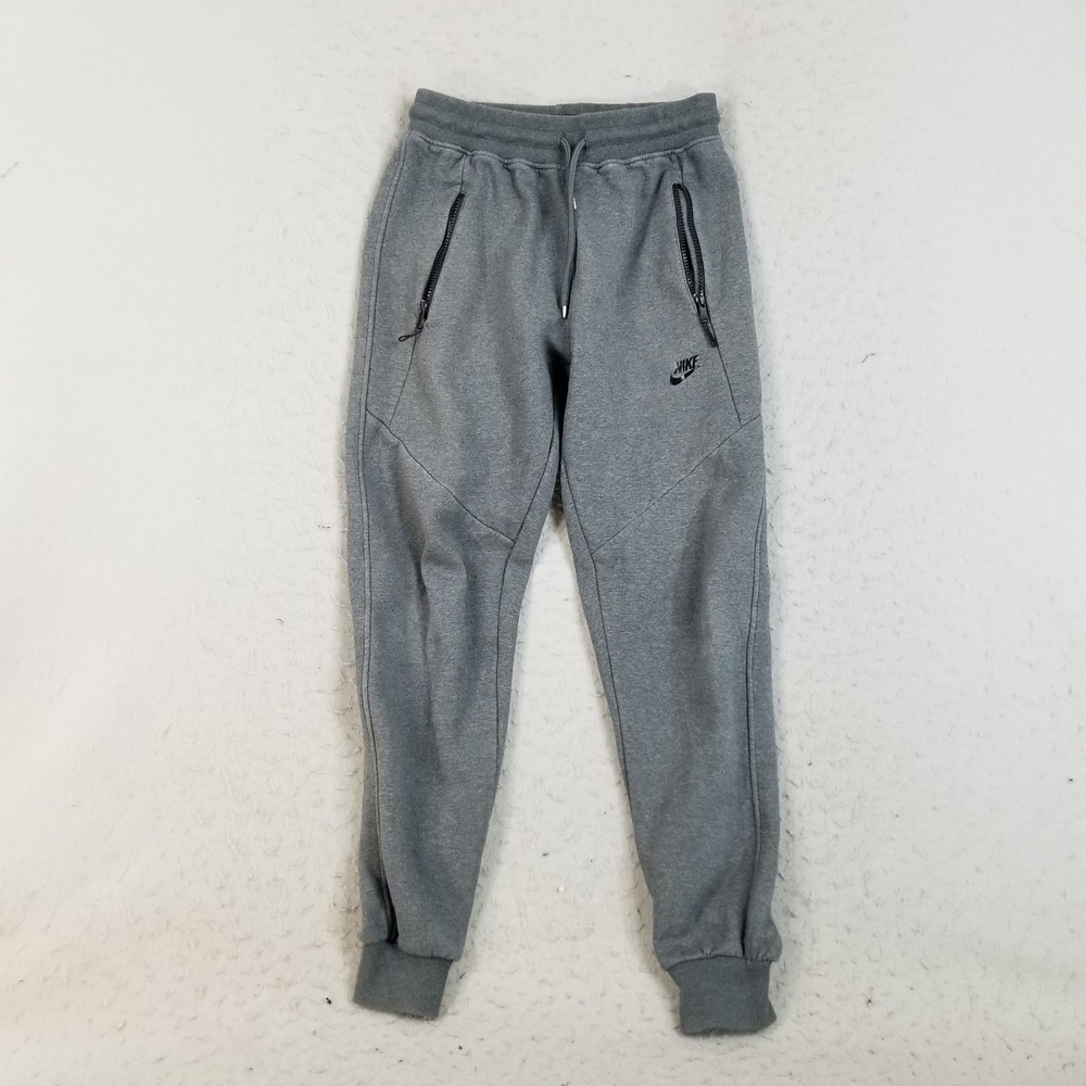 Nike Joggers‎ Mens Medium Grey Tech Fleece Style Sweatpants Tapered Cotton